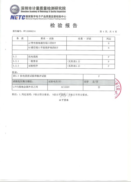 4-4 檢測報告